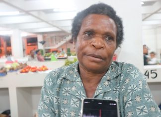 Pasar Mama-Mama Papua Masih Terlihat Sepi