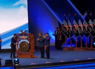 Presiden Jokowi Buka Rapimnas Partai Demokrat