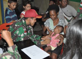 Satgas 501/Kostrad Gelar Pemeriksaan Kesehatan