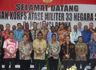 33 Atase Korps Militer Negara Sahabat Kunjungi Papua