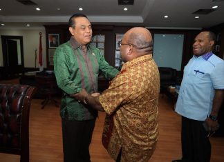 Tindaklanjuti Hasil Pertemuan Dengan Presiden, Gubernur Enembe Temui Kemenpan-RB