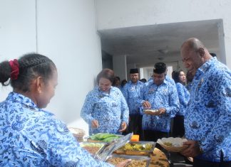 HUT Korpri di Papua Diwarnai Pasar Murah dan Kuliner