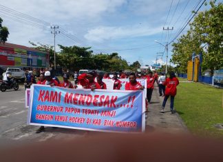 Venue Hocky Dibanguan di Jayapura, Atlet dan Official Demo