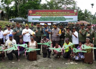 Sekda Keerom Nilai TMMD Bantu Kesejahteraan Masyarakat