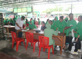 Persit Kodim 1705 Nabire Gelar Pasar Murah dan Pengobatan Gratis