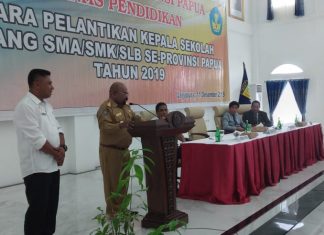 Lantik Ratusan Kepsek, Gubernur Perkenalkan Kadis Pendidikan yang Baru