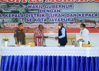 Tangani Covid-19 Bersama-sama, Wagub Undang Wali Kota dan Seluruh Kadistrik, Kepala Lurah dan Aparat Kampung