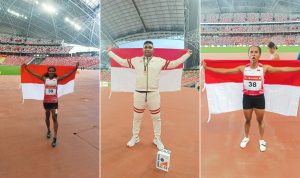 Tim Pelatnas Atletik Mimika Raih Medali di Ajang 84th Singapore Open
